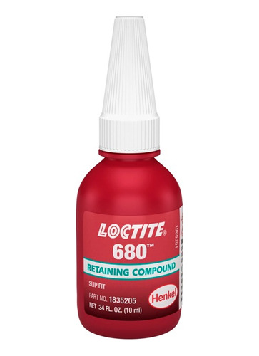 Fijador Piezas Cilíndricas Alta Resistencia 10ml Loctite 680