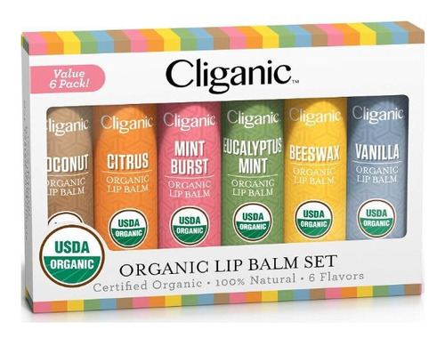 Cliganic Usda Balsamo Labial 100% Mantequilla Natural