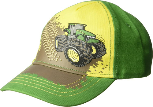 Gorra De Beisbol John Deere Para Ninos Pequenos, Verde/am...