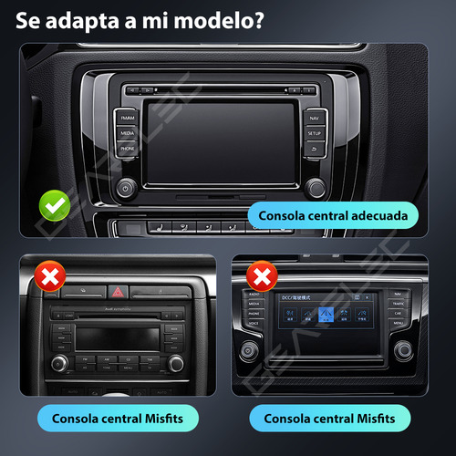 Gearelec Autoestéreos Pantalla Carplay Android Auto 9 Pulgadas 2+32g Wifi Bluetooth Gps Soporte Amplificador Subwoofer Fm Usb Con Cámara For Volkswagen Skoda Seat