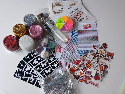Combo Stand Completo Glitter Bar Brillos Strass Tatus