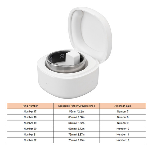 Funda De Carga Sleep Fitness Ring Smart Health De Acero Inox