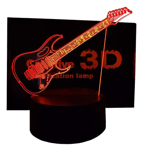 Topxceguu Jem7v Decoración Guitarra Eléctrica Luz Nocturna 3