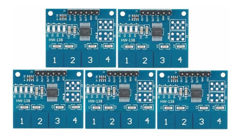 5 Sensor Tactile Capacitivo Modulo Interruptor Tactil Ic