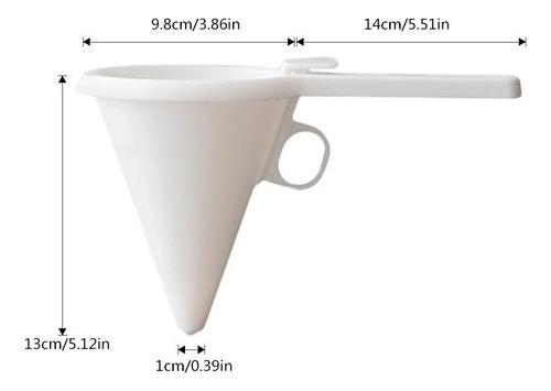 Embudo De Mano Ajustable Dispensador De Líquido Para Crema