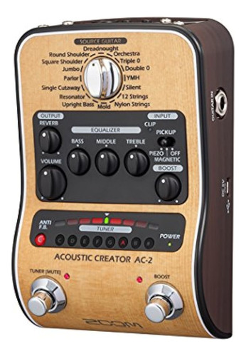 Zoom Ac2 Guitarra Acústica Pedal De Efecto