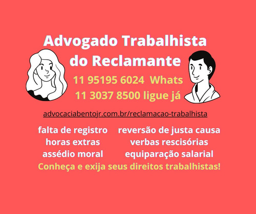 Imagem 2 de 3 de Advogado Trabalhista 11 94635 7183