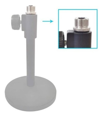 1 Adaptador Tornillo 3/8 Hembra A 5/8 Macho (dientes Finos)