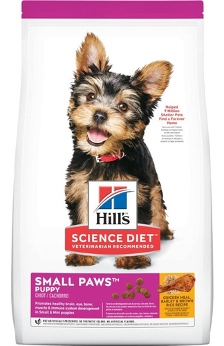 Alimento Hill's Science Diet para perro cachorro de raza mini y pequeña sabor pollo en bolsa de 2kg