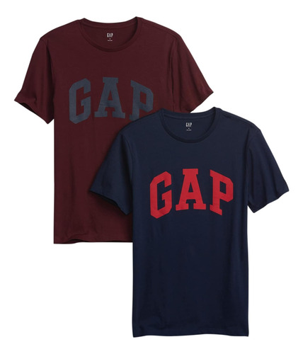 Gap Camiseta Clásica Con Logo Para Hombre, Paquete De 2, Tal