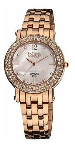 Diamante De Burgi Mujeres Y Crystal Watch - Cristales Bisel,