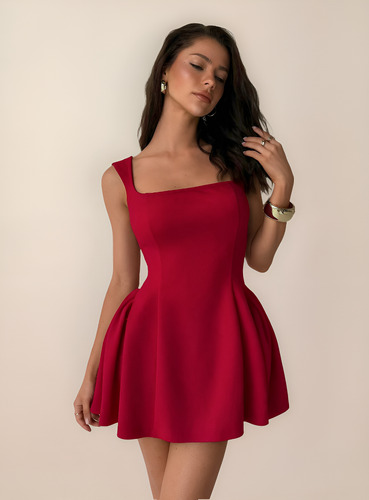 Shein Vestido Campana Mujer Importado Romántico Fiesta
