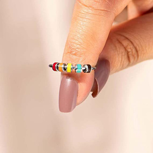 Anillo Ajustable De Acero Con Anti-stress - 3995