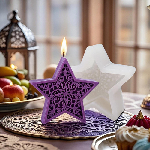 Modelo De Velas, Modelo De Silicona, Modelo De Estrella