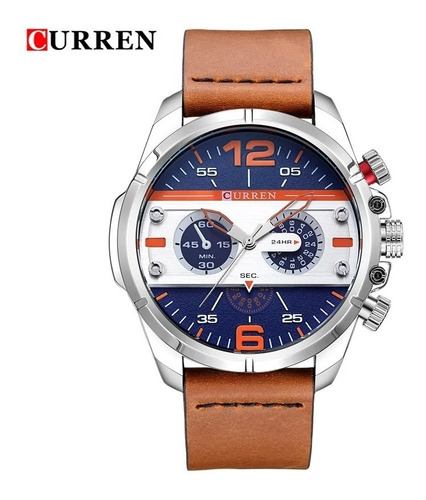Relógio Original Curren Masculino Esportivo + Binde