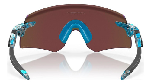 Gafas de sol Oakley Encoder Sanctuary Swirl Prizm Sapphire, color azul, lente Prizm zafiro, marco unisex azul, estilo deportivo