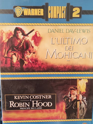 2 Películas Dvd El Último De Los Mohicanos + Robin Hood 2x1