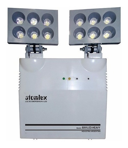 Imagen 3 de 4 de Luz De Emergencia Industrial Atomlux 8091led Heavy 2 Faros