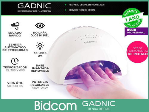 Imagen 2 de 10 de Cabina Uv Led 48w Manicuria Profesional + Set De Regalo