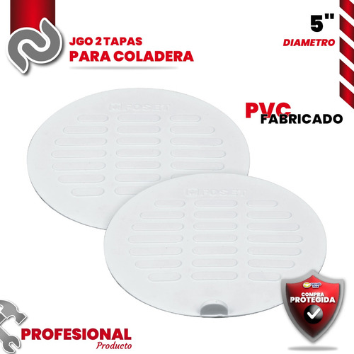 Juego 2 Tapas Para Coladera, 5'' Foset 49555