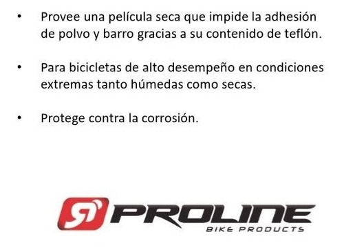 Imagen 3 de 6 de 1 Lubricante Para Cadenas De Bicicleta Con Teflón / 120 Ml