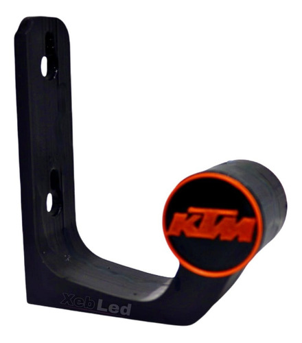 Imagen 2 de 5 de Gancho Porta Casco Moto Soporte Ktm - Xebled