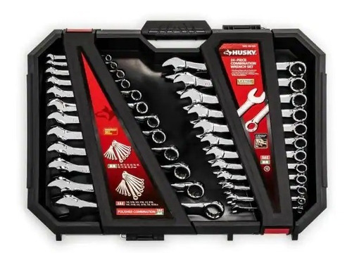 Juego De 24 Llaves De Combinacion Husky, Std Y Mm (Usado)