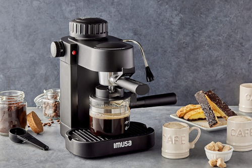 Cafetera Espresso/cappuccino Imusa Gau-18202 Negro