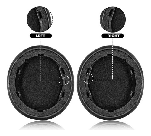 Par De Almofadas De Ouvido Para Anker Soundcore Space Q45 Cor Preto