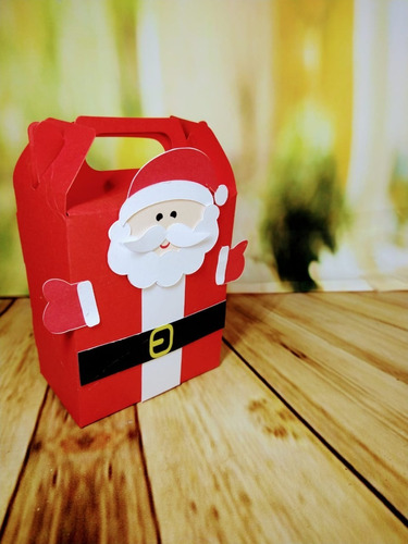Caixa Natal Papai Noel  - 10 Unidades
