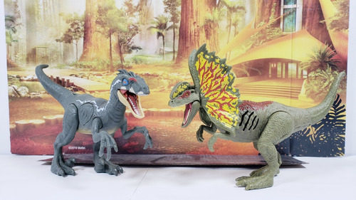 Jurassic World Velociraptor Y Dilophosaurus Epic Attack