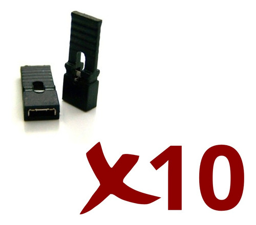 10 Kit De Conector Jumper 2.54 Mm 2p