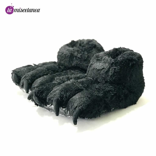 Babuchas / Pantuflas Garras Negras Para Niños Y Adultos