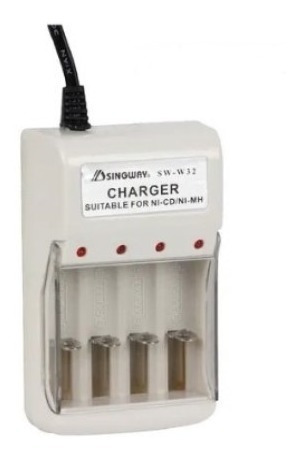 Imagen 3 de 3 de Cargador De Pilas Recargables Aa/aaa