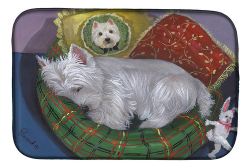 Ppp3282ddm Westie Precious Toto - Tapete De Secado De Platos