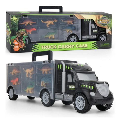 Camion De Carga Maletin Transportador De Dinosaurios Juguete