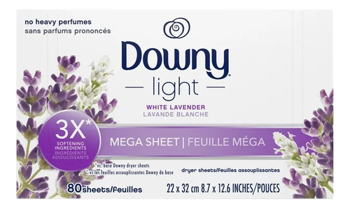 Downy Light White Lavender 80 Sheets