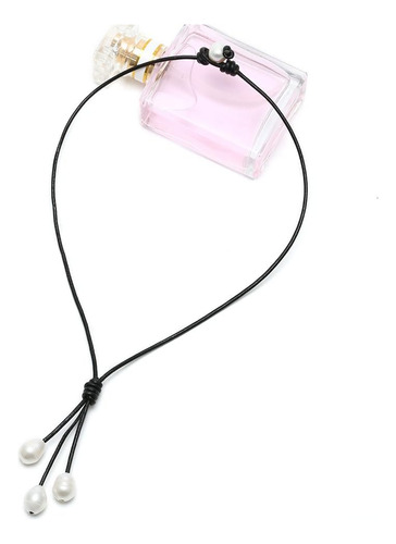 Sofybja Collar Con Colgante De 3 Perlas De Agua Dulce En Cor