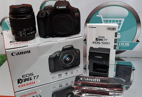 Imagen 2 de 6 de Camara Canon Profesional T7 Lente 18-55mm 24,1 Mpx Hdmi Wifi