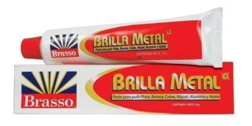 Imagen 3 de 3 de Brasso Brilla Metal Crema Para Pulir Metales Y Cromados 70gr