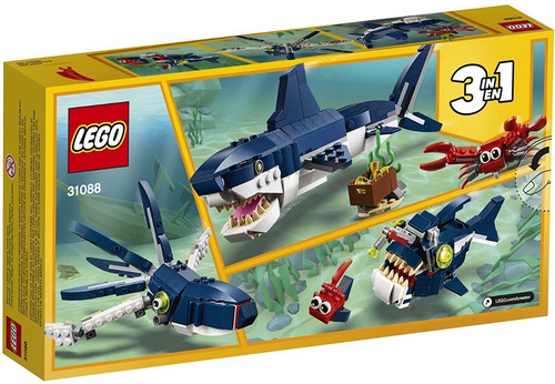 Lego Creator 3 En 1 Kit Construcción De Animales Marinos 230