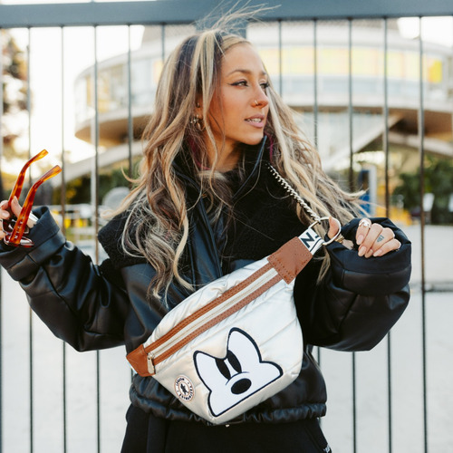 Riñonera Ushuaia Cadenas Mickey Silver