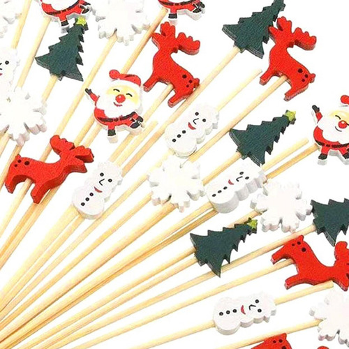 5 Palitos De De Natal, Palitos De Veado 50 Peças