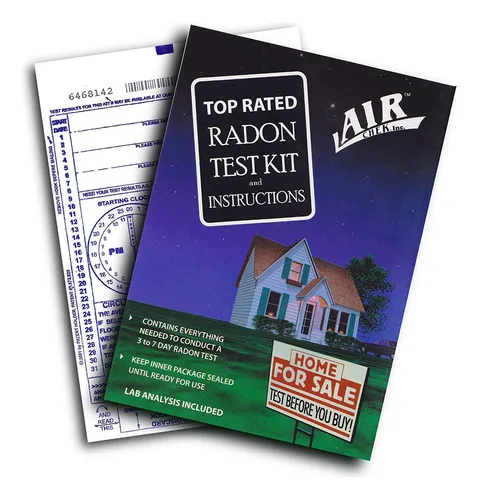 Airchek 3 A 7 Días Kit De Prueba De Radón Carbón