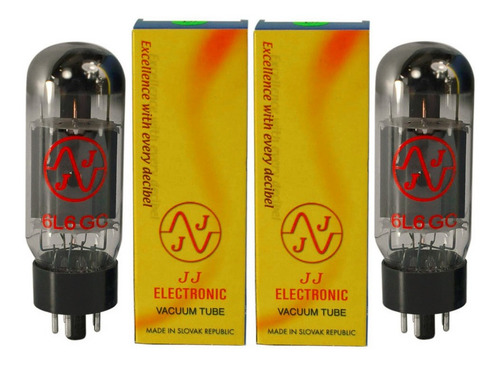 Par De Válvulas Jj Electronics 6l6gc 6l6 El37 5881 Potencia