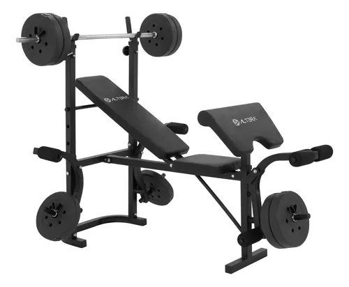 comprar Banco De Pesas Altera Multiposiciones Kit De Discos Gym