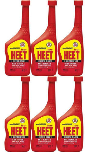 Paq. 6 Limpiador De Conductos De Combustible 355 Ml Heet