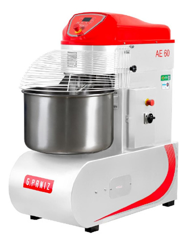 Amassadeira Espiral 60kg 3 Velocidades Gpaniz Ae 60l-380v