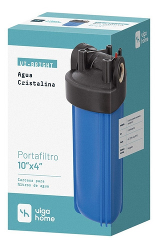 Carcasa Portafiltros De Agua 10 X4  - Conexión 1 Pulgada