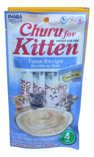 Churu Premios Lamible Kitten Sabor Atun 16 Pz